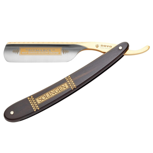 Dovo Bismark Straight Razor, Ebony Wood Handle 6/8". Solingen, Germany