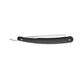 Dovo Straight Razor, "Solingen Best Quality" 5/8" Carbon Steel, Full Hollow Grind, Acrylic Black Handle