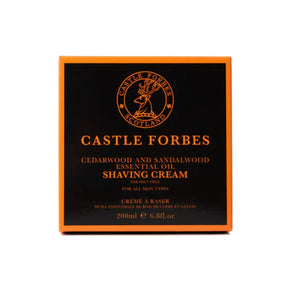 Castle Forbes Cedarwood & Sandalwood Essential Oils Shaving Cream ( 200ml/6.8oz)