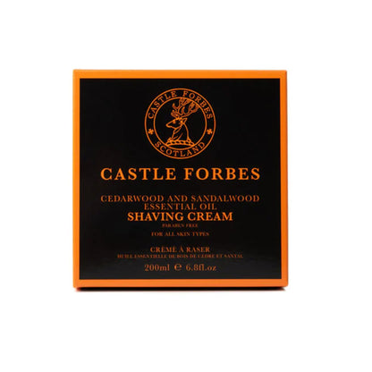 Castle Forbes Cedarwood & Sandalwood Essential Oils Shaving Cream ( 200ml/6.8oz)