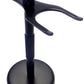 Classic Metal DE Safety Razor Razor + Shave Brush Stand - Chrome (Black)