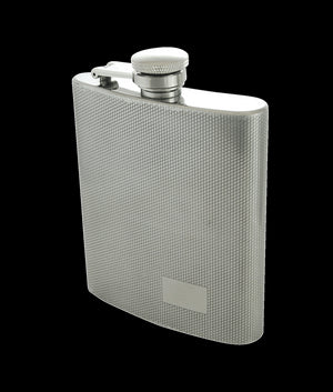 8oz. Flask with Diamond Finish