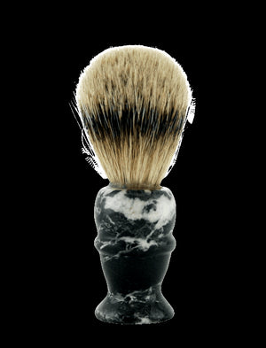PURE BADGER SHAVE BRUSH, BLACK MARBLE HANDLE #160MB