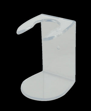 Acrylic Shave Brush Stand, Countertop or Wall Mountable, Universal - Clear / Transparent
