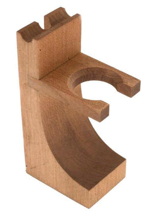 Col. Conk Double Track Razor + Shave Brush Stand - Hardwood