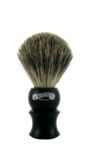 Col. Conk Badger Travel Shave Brush, H:140, K:21, Brushed Aluminium Handle & Case