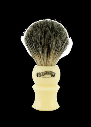 Col. Conk Badger Shaving Brush, H:102, Cream Resin Handle