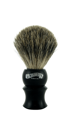 Col. Conk Badger Shaving Brush, H:102, Black Plastic Handle