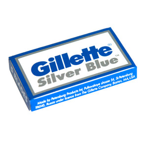 Gillette Silver Blue Double Edge Blades - 5 blades (1 pack each with 5 blades)