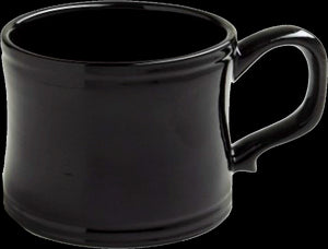 Black Ceramic Super Shave Mug - No Logo