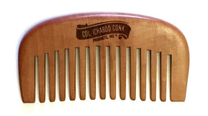 Col. Conk Small Peachwood Beard Comb