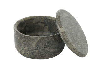 Stone Marble Bowl with Matching Lid (Large) - No Logo