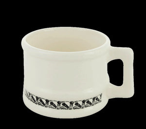 White Ceramic Super Shave Mug - No Logo