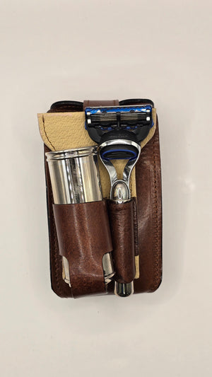 Il Ceppo Fusion Travel 2pc Shave Set Brown
