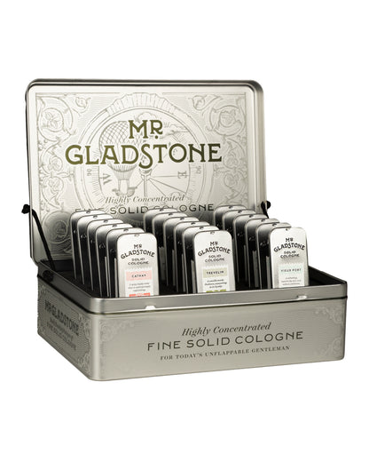 Mr. Gladstone Solid Cologne Full Retail Display