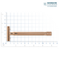 Merkur DE Razor, Straight Comb, Long Handle, Bright Chrome / PVD Rosegold