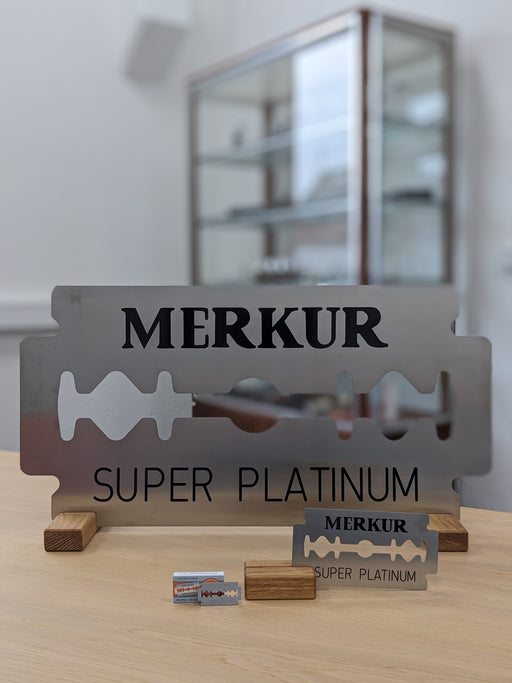 Merkur Decorative Countertop Branded Razor Blade (PRE-ORDER)