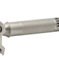 Merkur 34-INOX 2-Piece DE Safety Razor, Closed Comb, Knurled Extra Thick Handle (HD), Stainless Steel