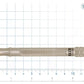 Merkur 23-INOX 3-Piece DE Safety Razor, Closed Comb, Extra Long Handle, Stainless Steel