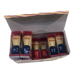 Omega S-Brush Display Set - 12 Shaving Brushes (Red & Blue)