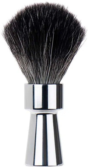 MERKUR Shaving Brush 1100 with Vegan Synthetic Hair in Bright Chrome