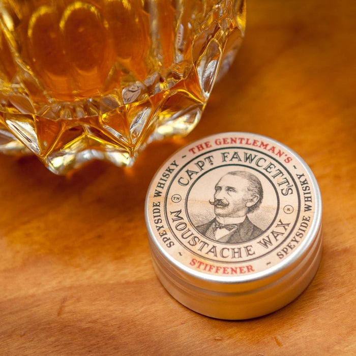 Captain Fawcett's Wax & Moustache Comb Gift Set(Malt Whiskey)