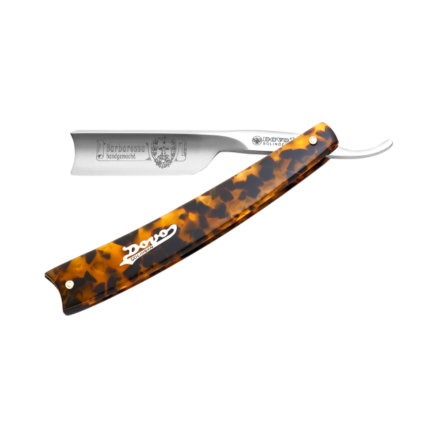 DV-803513, Dovo Straight Razor Barbarossa, 5/8”, carbon, 1/1 full hollow, Spanish head