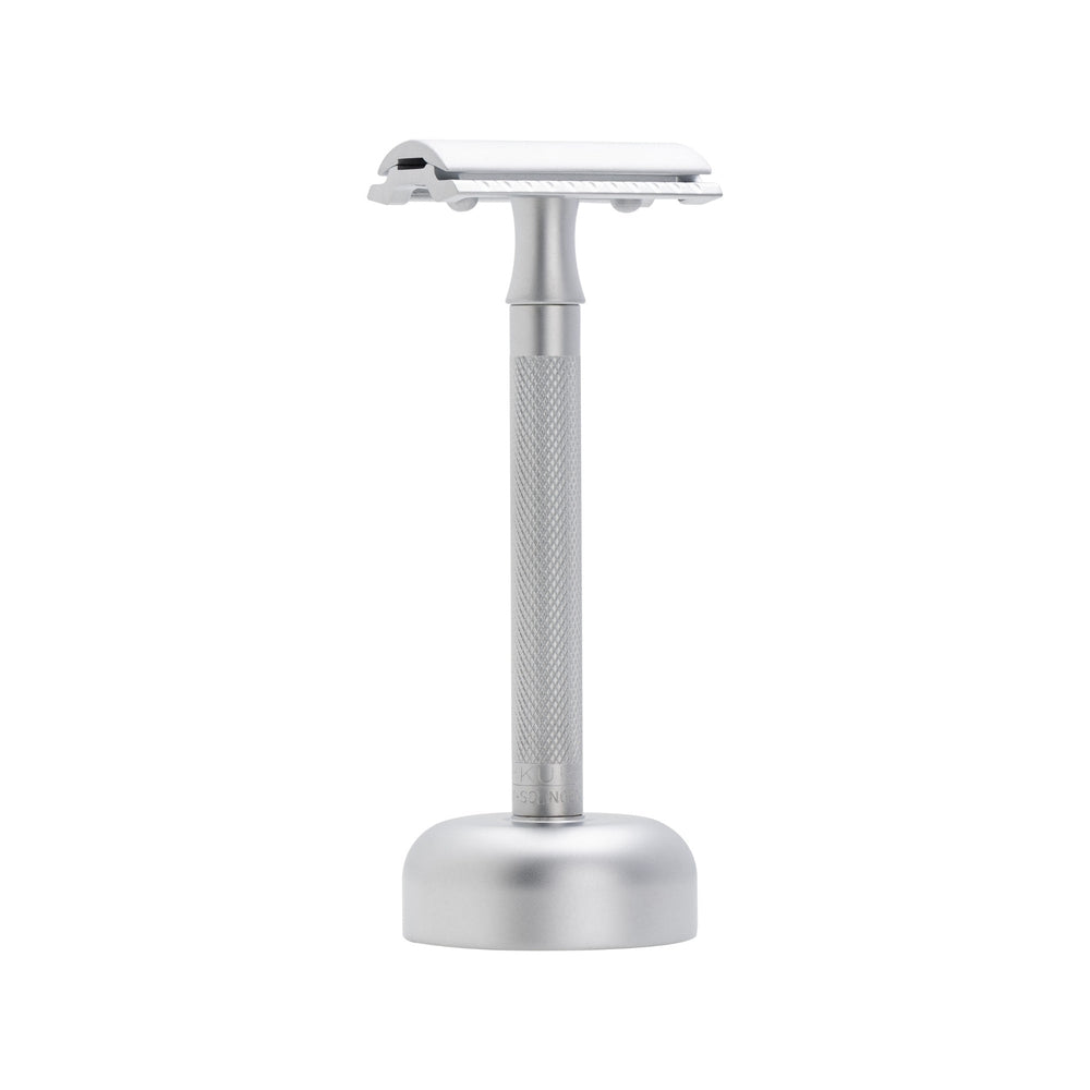 Merkur Razor Set 2-pieces (Razor 22 002 and Stand 4005 002), Matt Chrome, MK-2281002