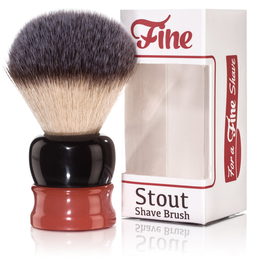 Fine Accoutrements Stout Shaving Brush - Orange/Brown
