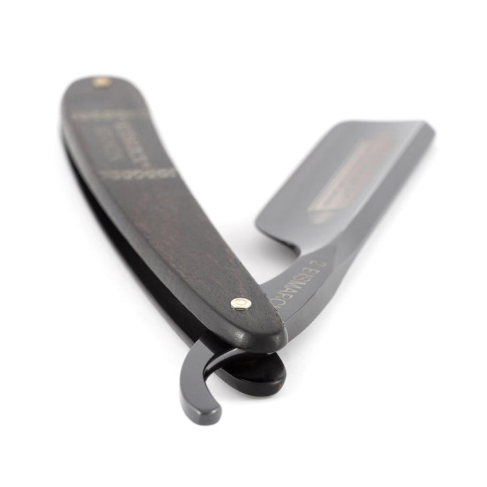 Dovo Straight Razor, Ebony, with Silver, 6/8