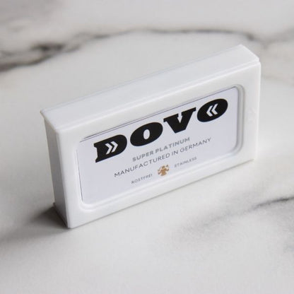 Double-edged DOVO Super Platinum razor blades, MADE IN GERMANY 1 PU: 10 blades