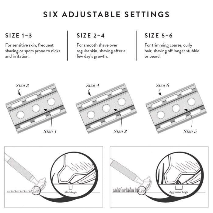 Rockwell Razors 6S Adjustable Stainless Steel Safety Razor