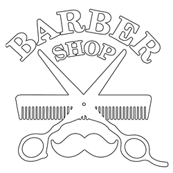 BARBERMATE® Shear & Comb Decal