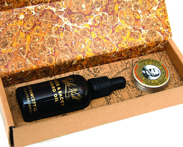 Captain Fawcett's Ricki Hall's Gift Box (Wax & Beard Oil)