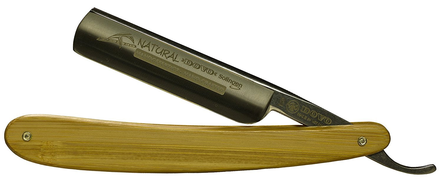 Dovo "Natural" Carbon Steel Straight Razor, Bamboo Handle, 5/8", Straight Razor