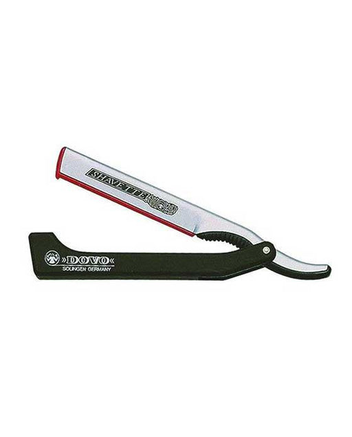 Dovo Shavette, Silver With Black Handle, Straight Razors