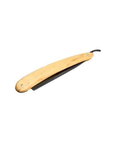 Dovo "Diamant" Straight Razor, Olivewood Handle - Carbon Steel / Full Hollow