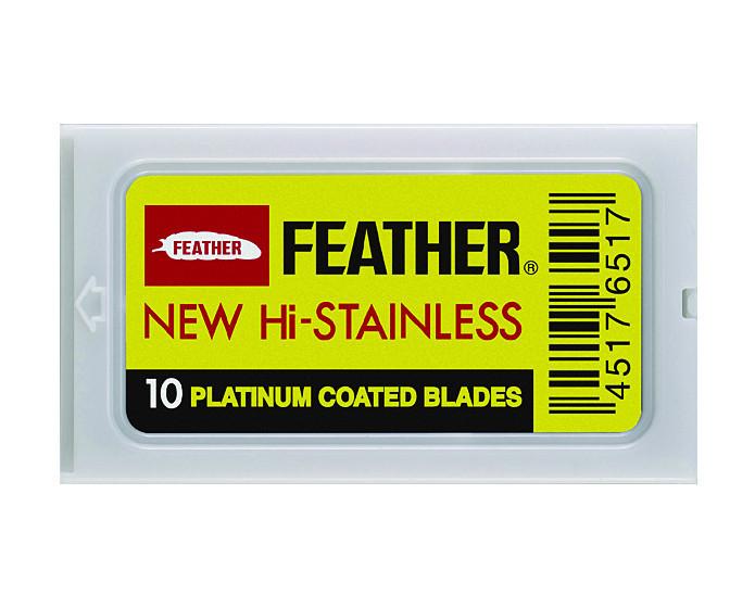 Feather Hi Stainless Double Edge Razor Blades, 20 packs of 10 Blades, Razor Blades