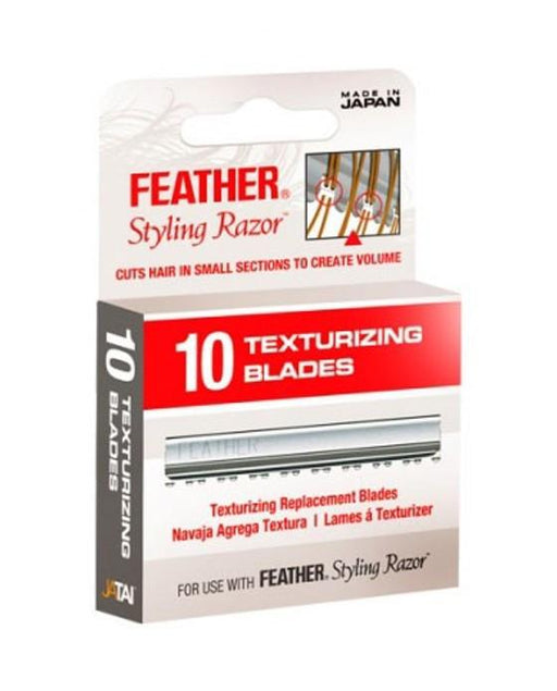 Feather Texturizing Blades (10 blade dispenser), Razor Blades