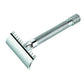 Merkur 25C Double Edge Safety Razor, Open Tooth Comb, Extra Long Handle, Chrome, Double Edge Safety Razors