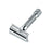 Merkur 334C HD Set of Double Edge Razor Compact Handle, Chrome Finish, 10 blades