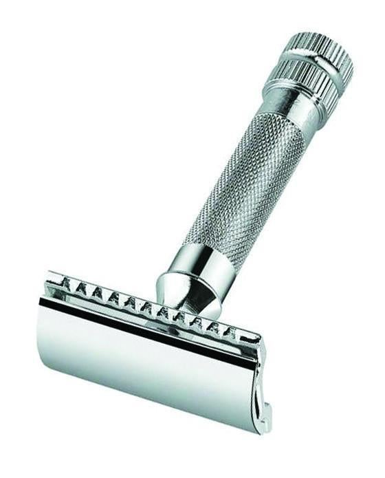 Merkur 34C Double Edge Safety Razor, Straight Cut, Extra Thick Handle, Chrome, Double Edge Safety Razors