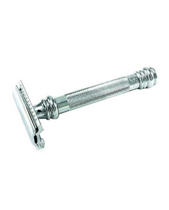 Merkur 38C Double Edge Safety Razor, Straight Cut, Weighted Handle, Chrome, Double Edge Safety Razors