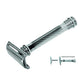 Merkur 39C Double Edge Safety Razor, Slanted Cut, Extra Long Handle, Chrome