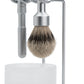 Merkur 4750 – Stand for Future Razor and Brush, Satin Chrome Finish - Perma Brands