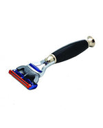 PureBadger Collection Shaving Razor Black Handle - Fusion Head, Cartridge Razors
