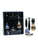PureBadger Collection Black 3pc Shaving Set, Faux Ebony Silvertip Shaving Brush, Fusion Razor & Stand, Cartridge Razors