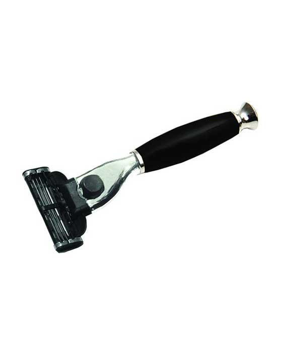 PureBadger Collection Shaving Razor Black Handle - Mach3 Head, Cartridge Razors