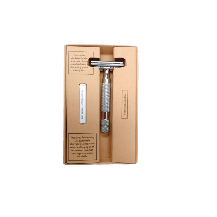 Rockwell Razors 2C Double Edge Razor - White Chrome