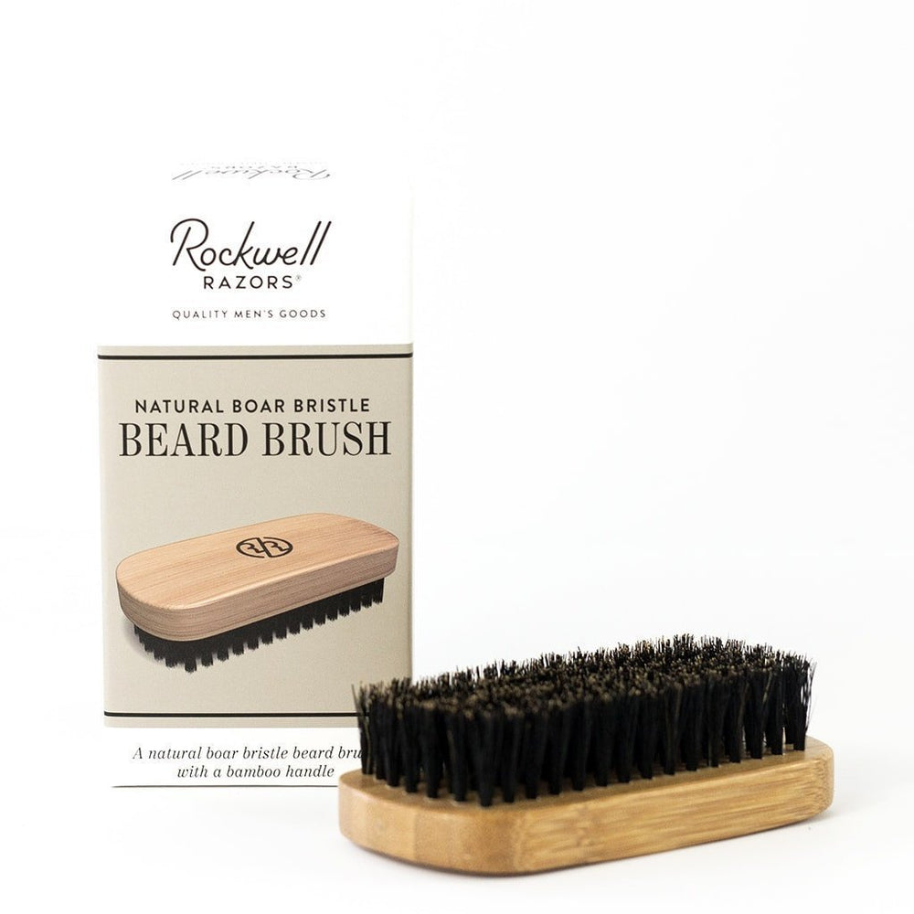 Rockwell Razors Beard Brush Natural Boar Bristle, Beard Brushes